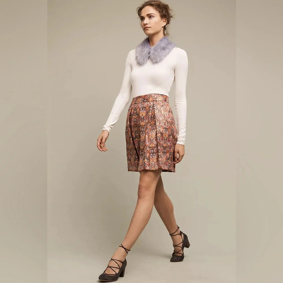 MAEVE by ANTHROPOLOGIE Rosia Printed Skirt in Red - Picture 3 of 11